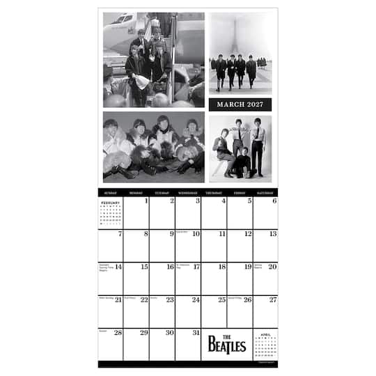 2027 The Beatles Mini Calendar